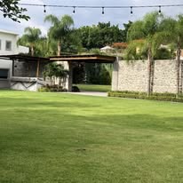 Área verde del jardín